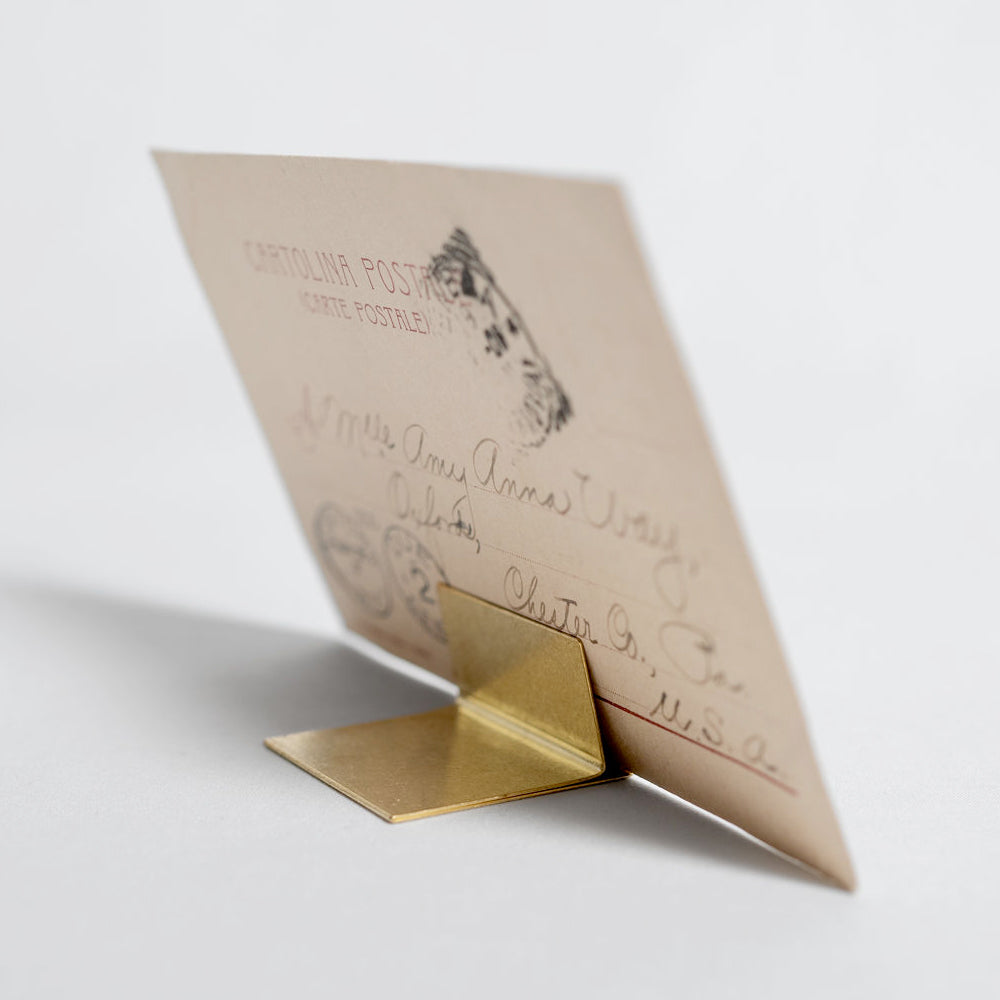 LETTER & PHOTO STAND BRASS SOLID