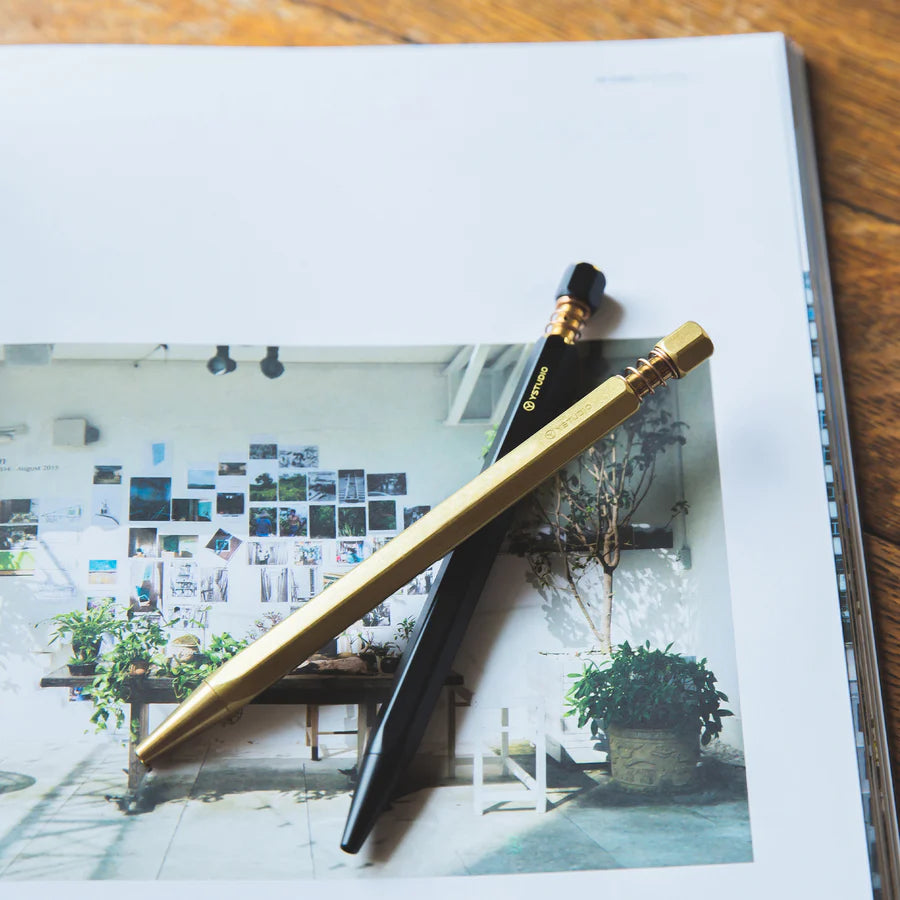 Classic Revolve-Spring Ballpoint Pen(Black)