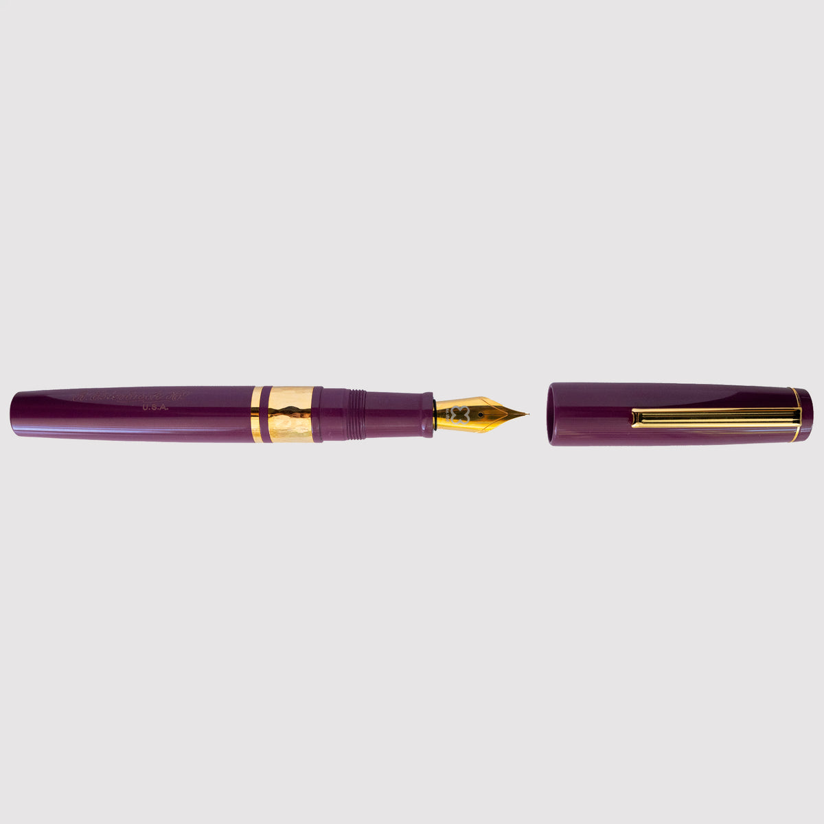 Model J Blackberry Ebonite with Gold trim - Fine