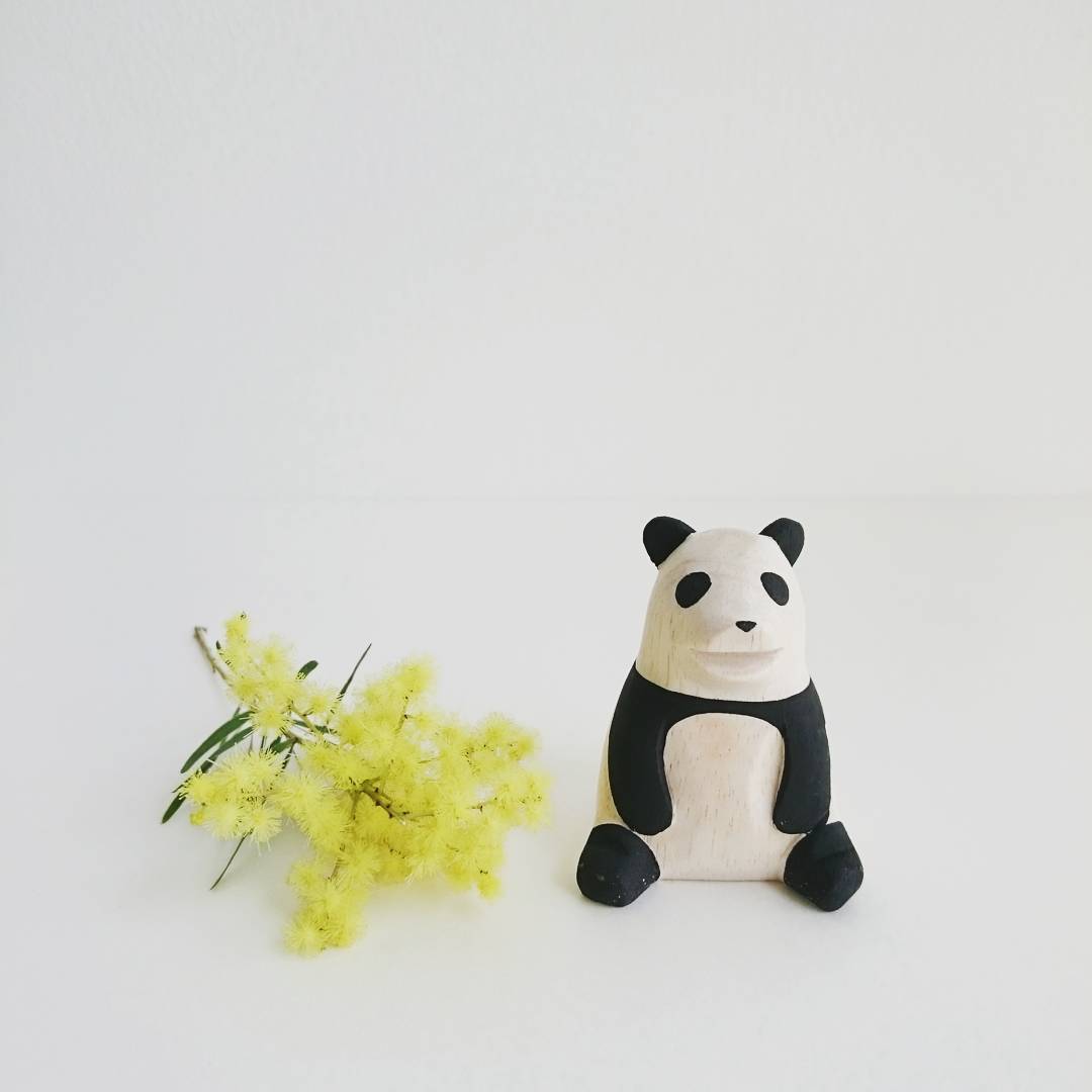 Pole pole wooden animal Panda