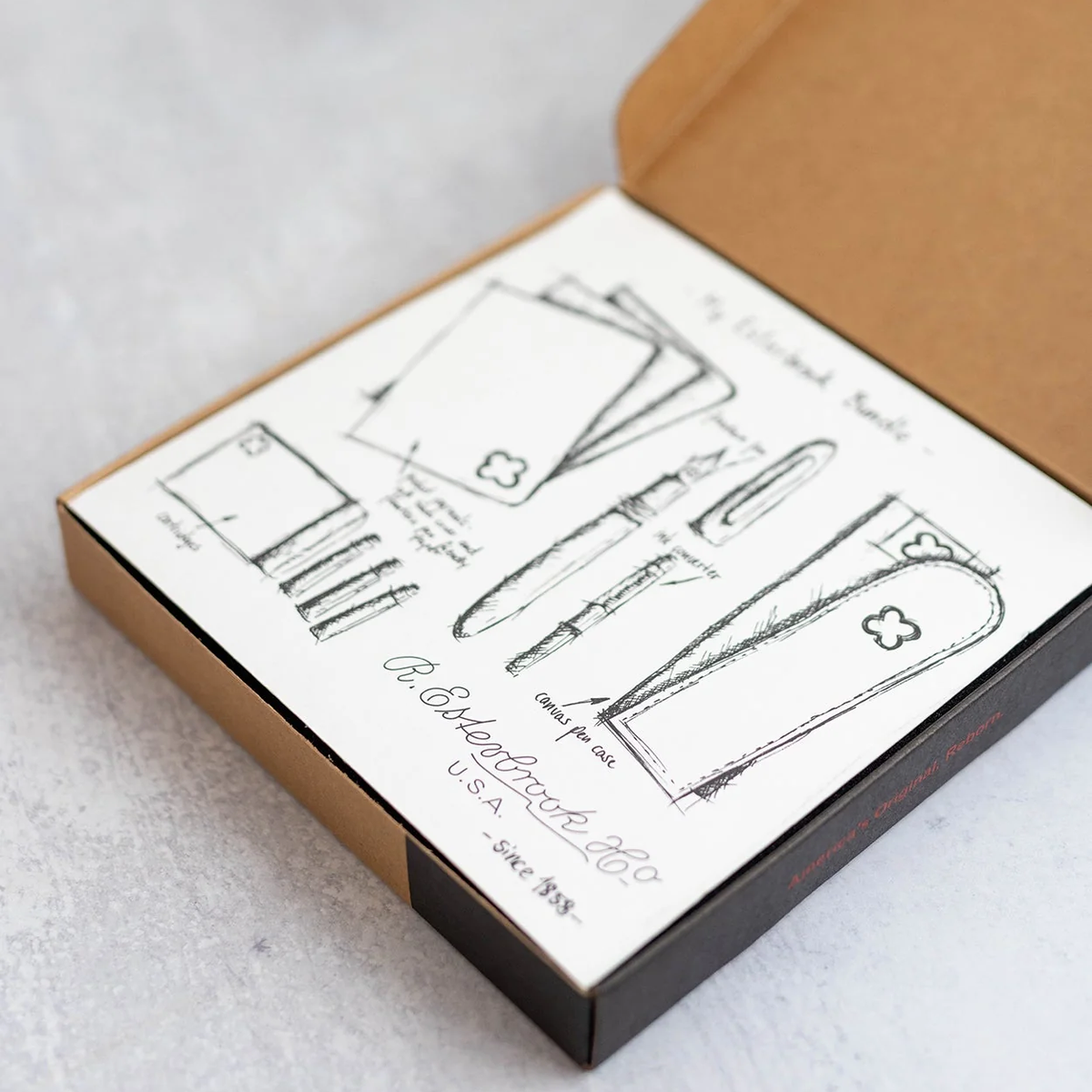 Bundle Kit Estie tortoise - Gold Trim fountain pen - Medium