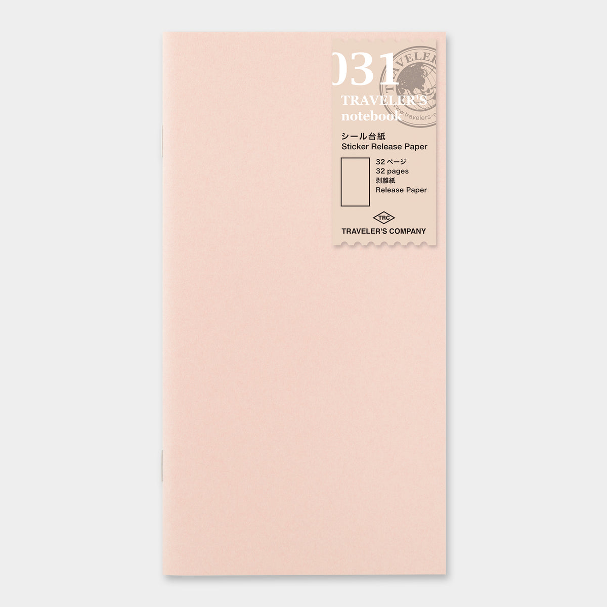 TRAVELER’S notebook Refill Sticker Release Paper