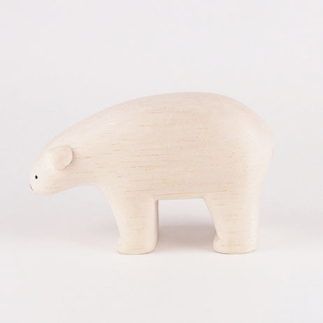 Pole pole wooden animal Polar Bear