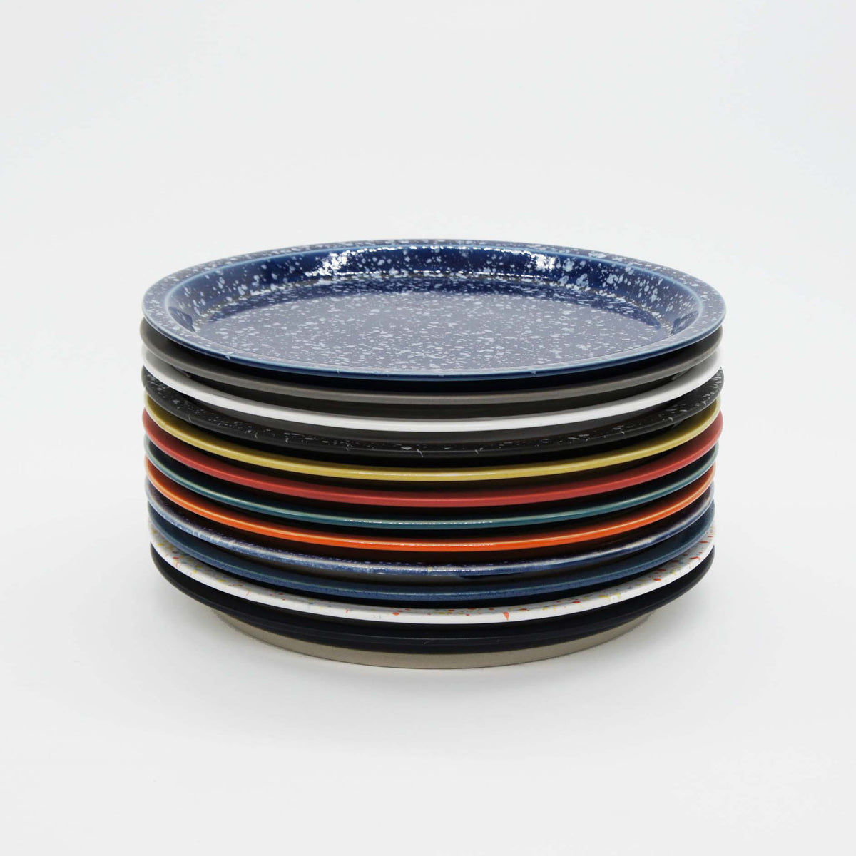 CHIPS PLATE L - splash navy-white