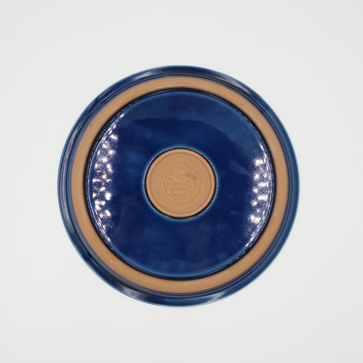CHIPS PLATE L - splash navy-white