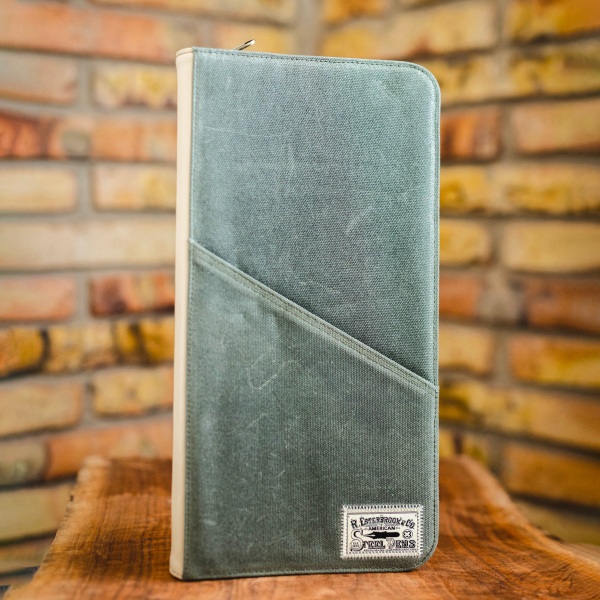 Esterbrook 40 pc zipper pen case - Army Green