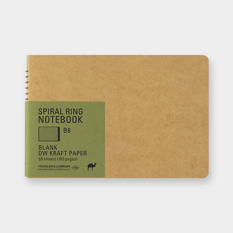 TRC SPIRAL RING NOTEBOOK <B6> DW Kraft