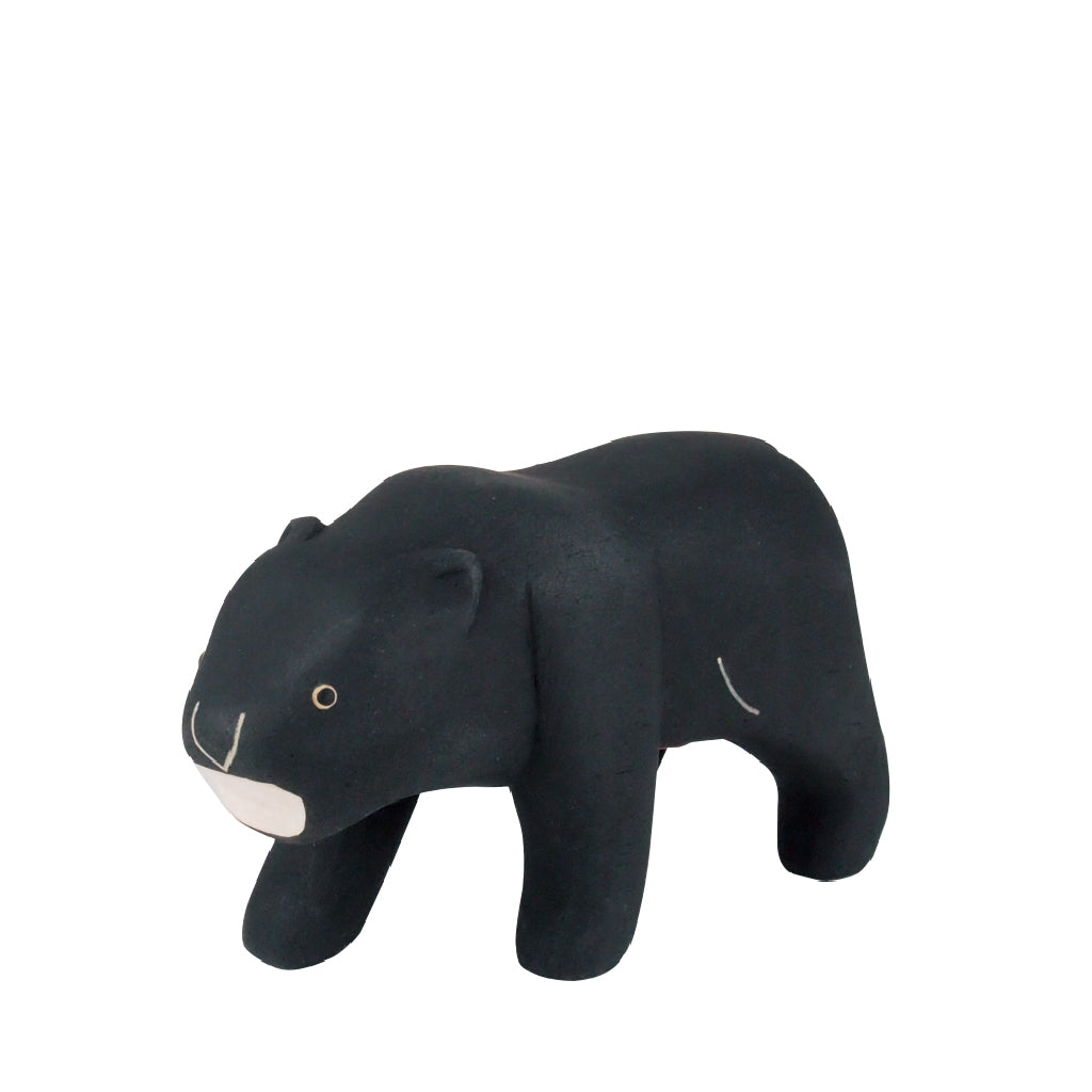 Pole pole wooden animal Black Panther