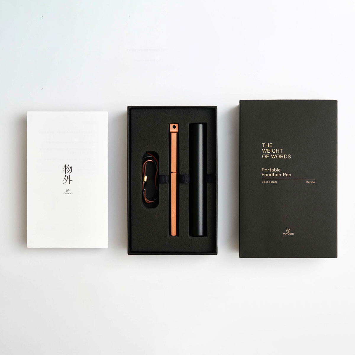 Classic Revolve-Portable Fountain Pen(Black M)