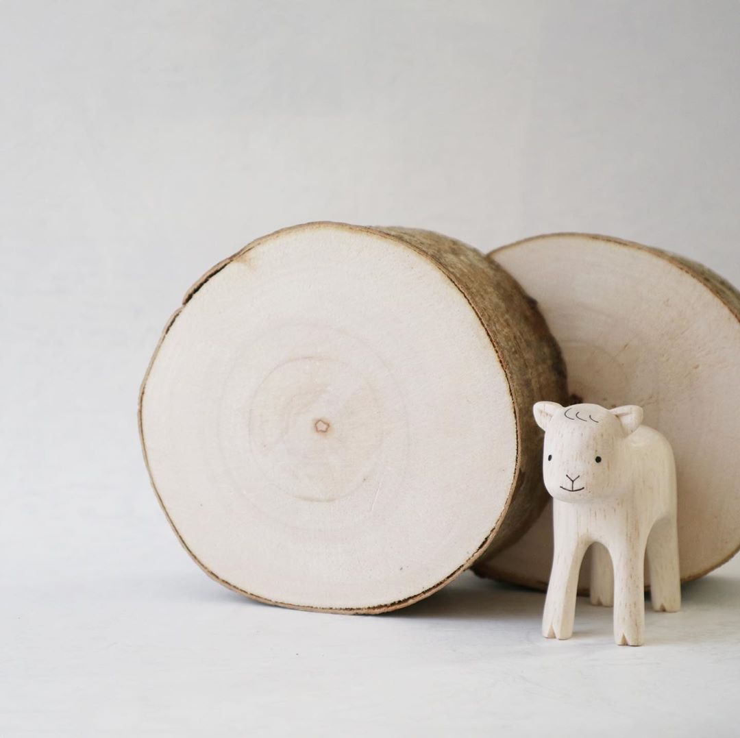 Pole pole wooden animal Kid goat