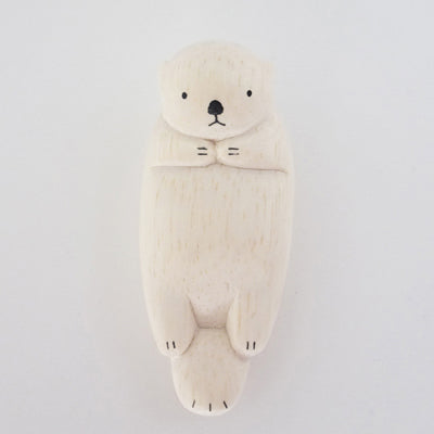Pole pole wooden animal Otter