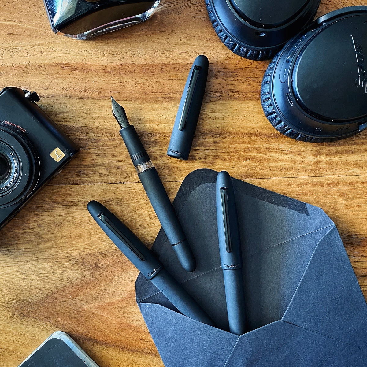 Estie Fountain Pen Raven Black Matte