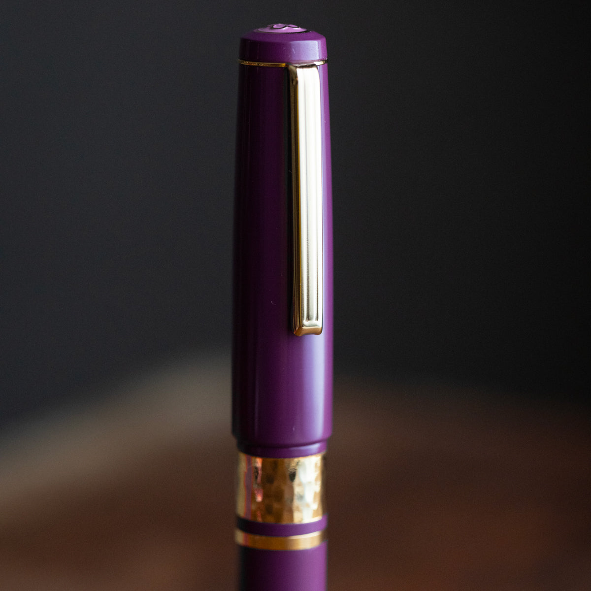 Model J Blackberry Ebonite with Gold trim - Fine