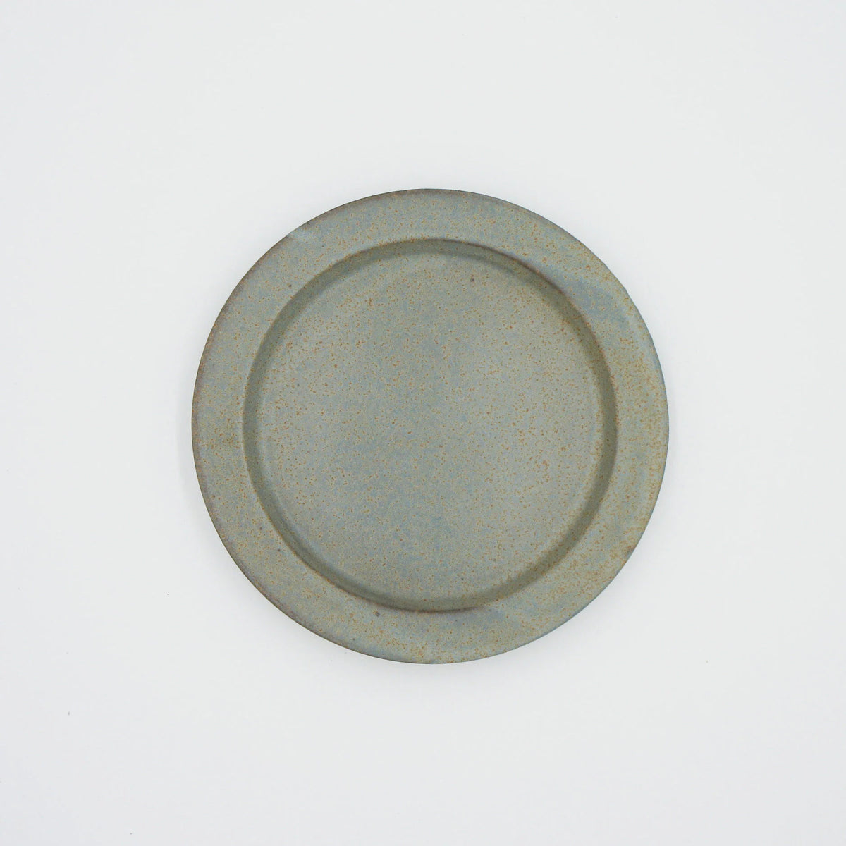 Ancient pottery plate S gray