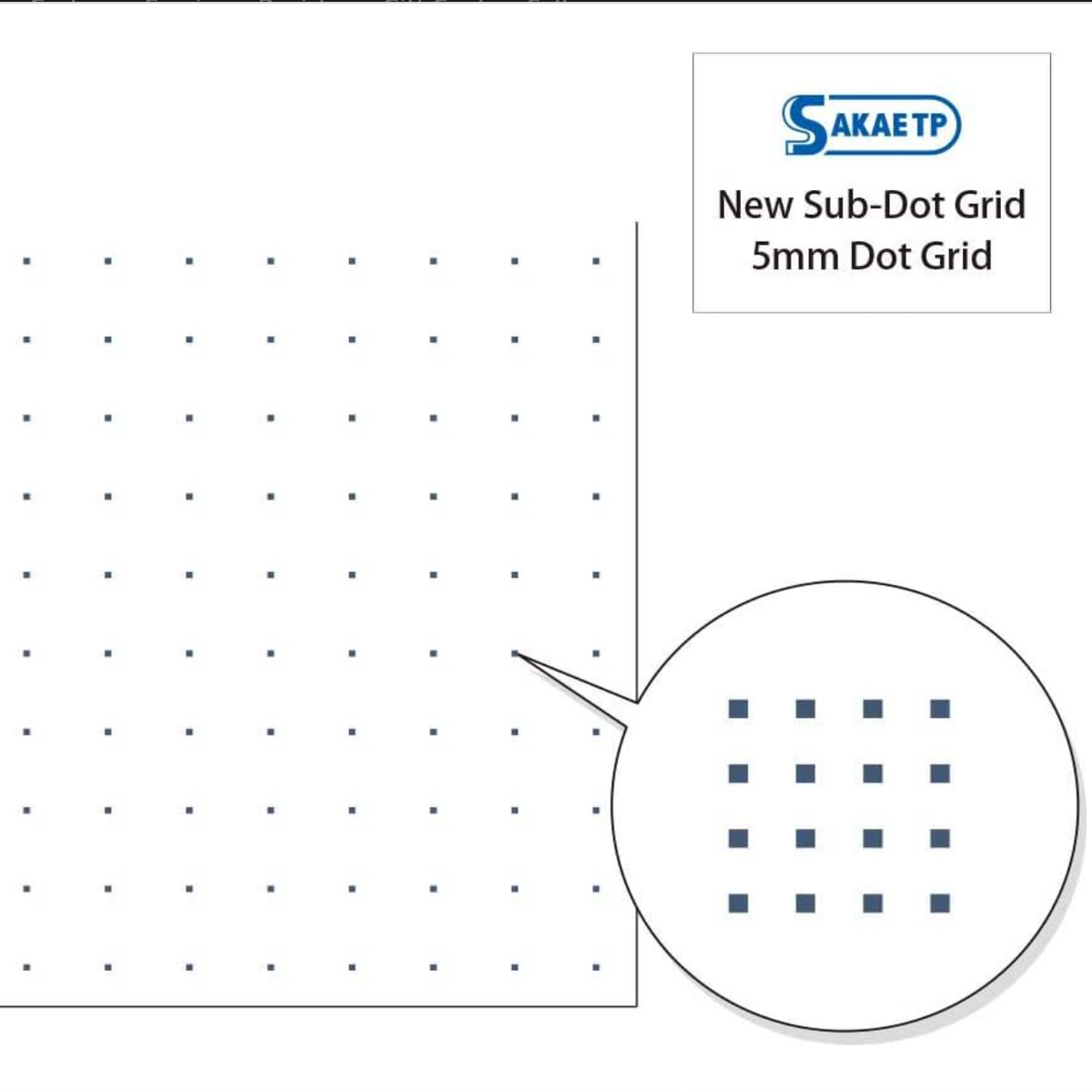 Tomoeriver Notebook softcover 5mm Dot Grid / A5 / White / 52 g/m2