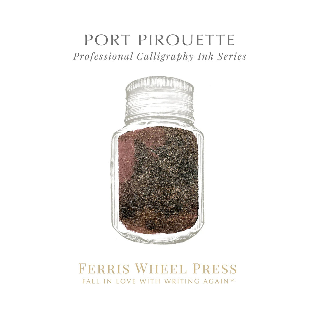 28ml Calligraphy Ink - Port Pirouette