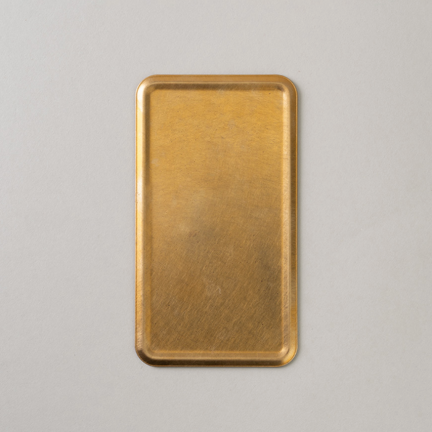 BRASS 2WAY FLAT TRAY - SOLID
