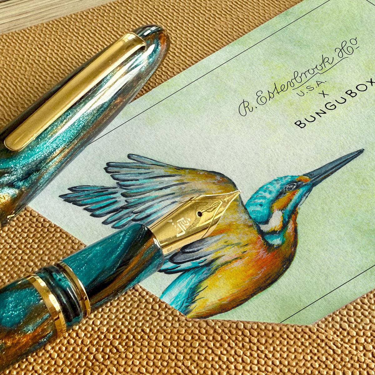 Esterbrook x BUNGU Box Kingfisher Edition Estie - Medium