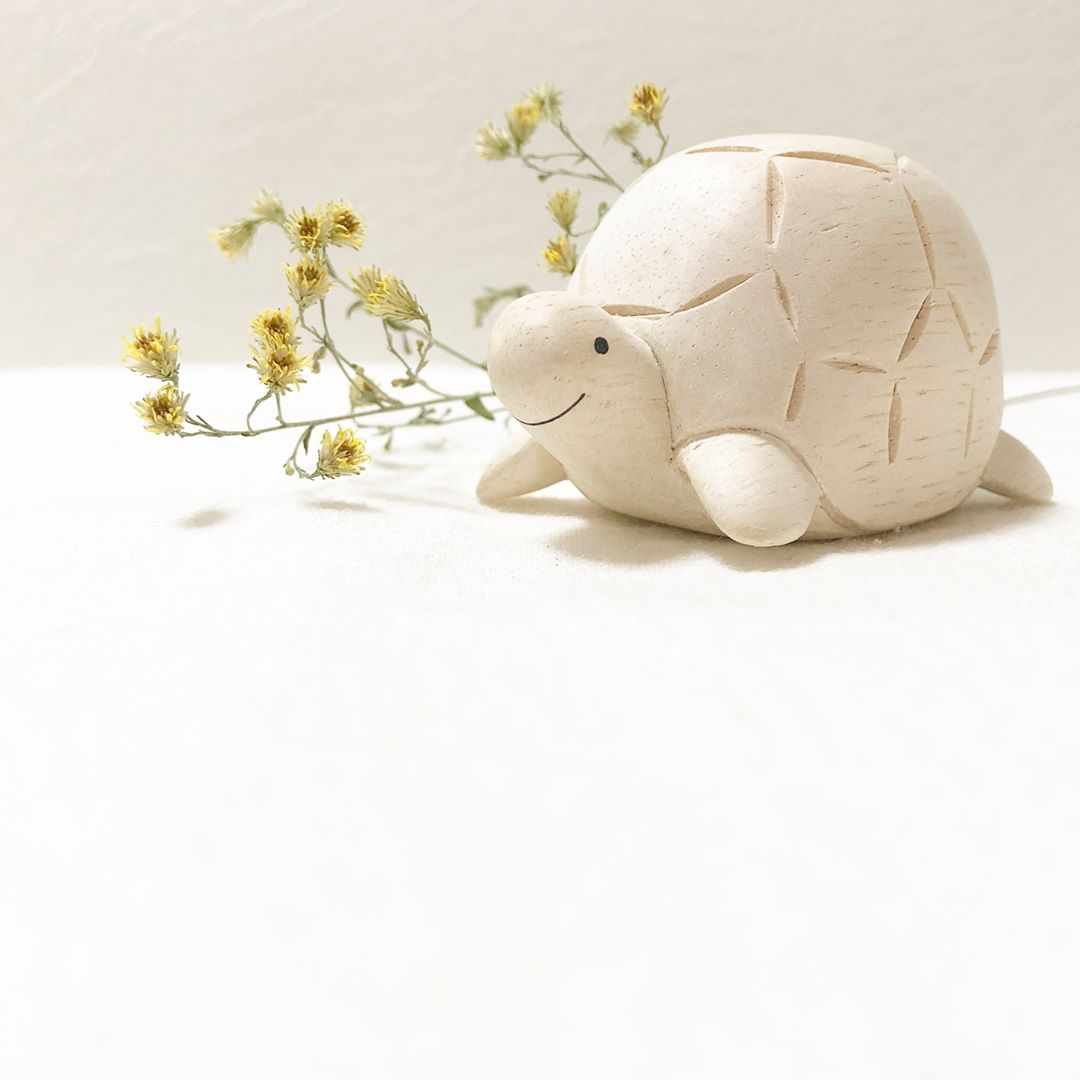 Pole pole wooden animal Turtle