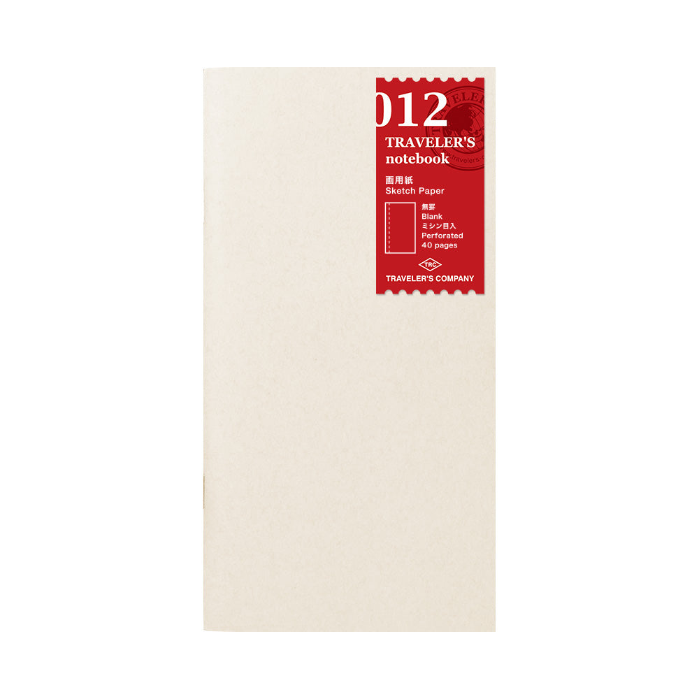 TRAVELER'S notebook Refill Sketch Paper Notebook 012