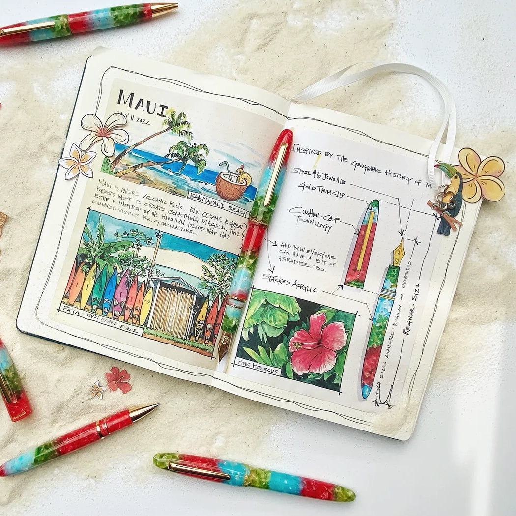 Estie Regular Maui Gold Trim Rollerball