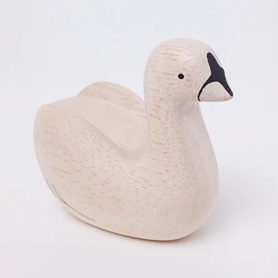 Pole pole wooden animal Swan