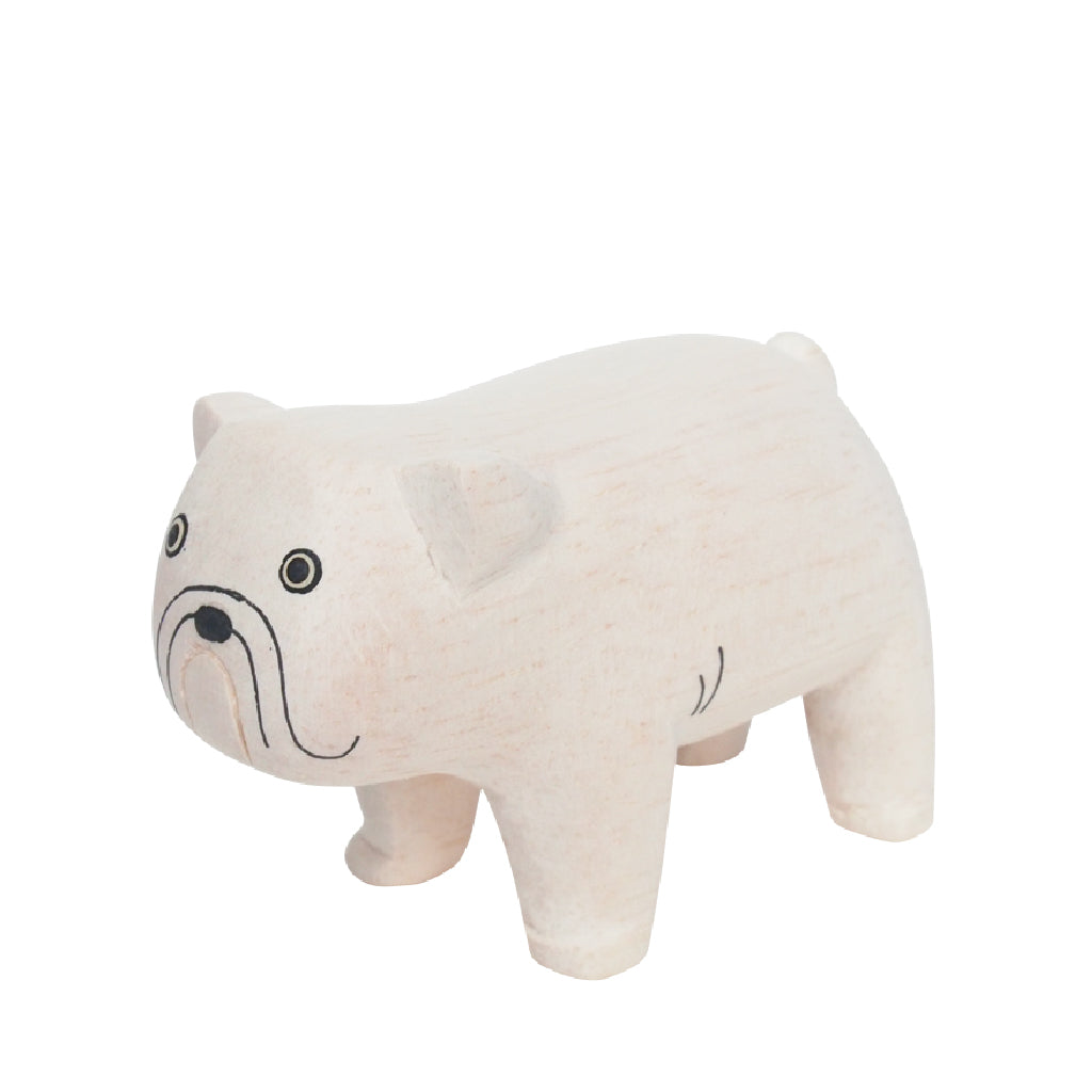 Pole pole wooden animal Bulldog