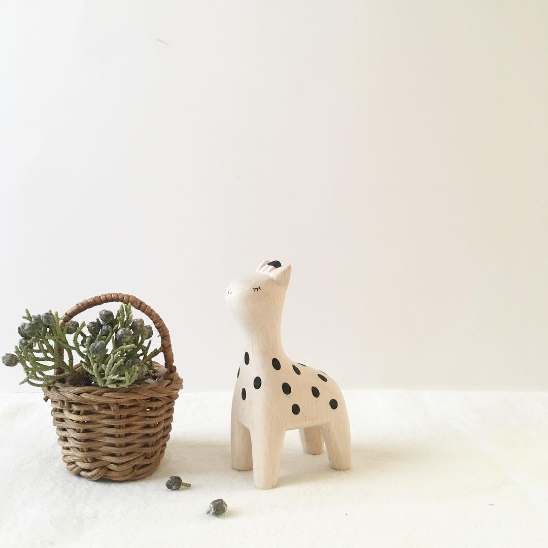 Pole pole wooden animal Giraffe