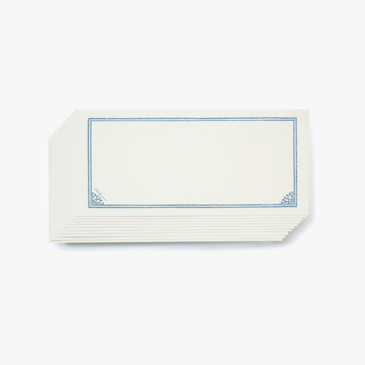 Single note Framed Blue grey