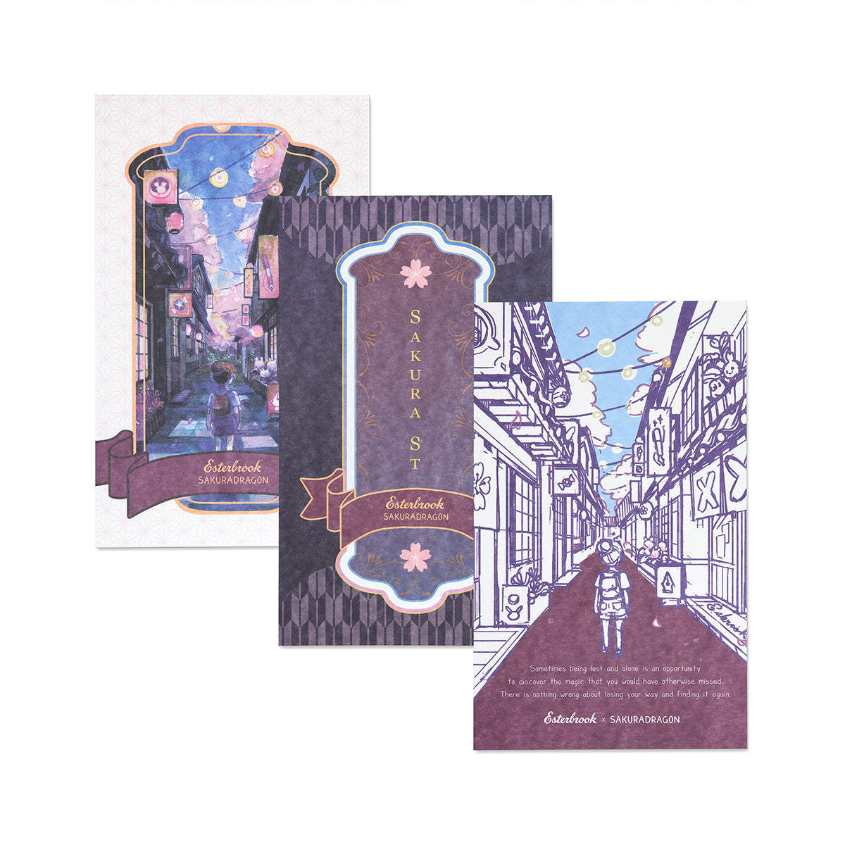 Sakura Street Blotter Papers, 5 pc Set