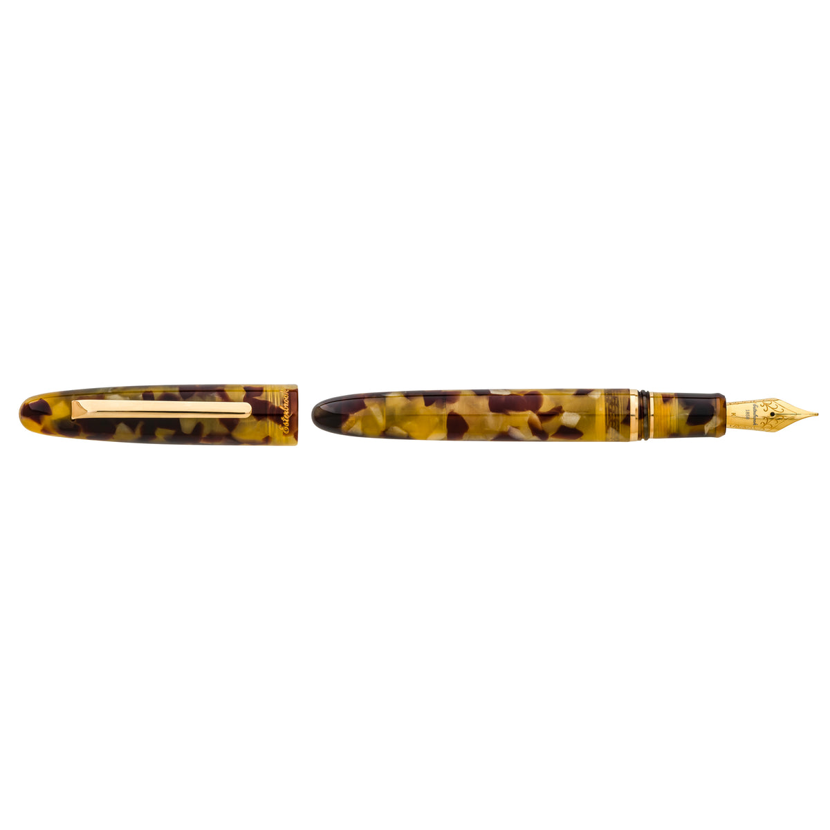 Estie tortoise - Gold Trim fountain pen