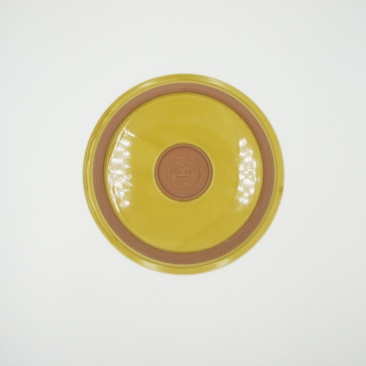CHIPS PLATE L - solid mustard