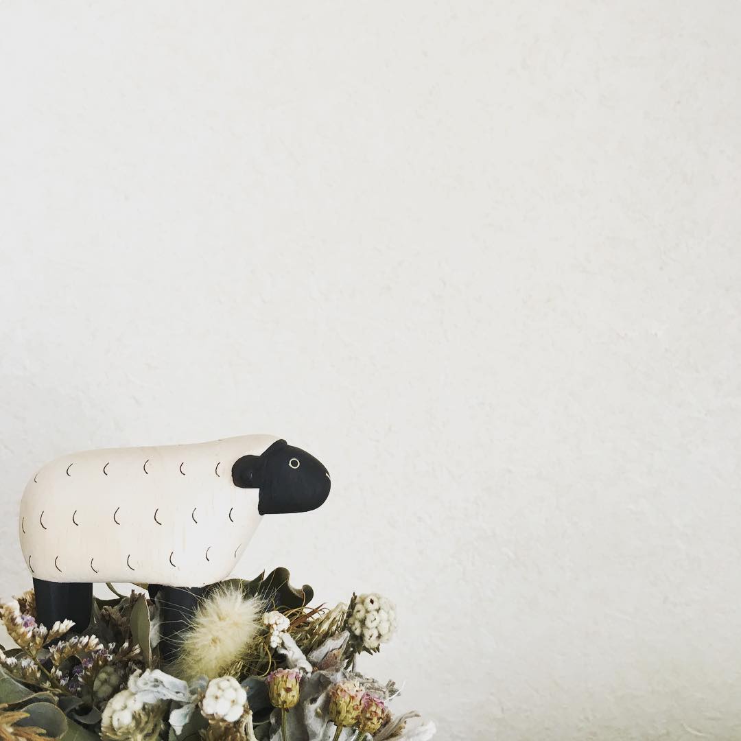 Pole pole wooden animal Sheep