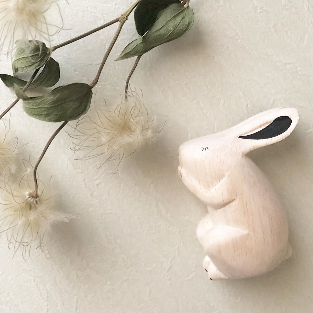 Pole pole wooden animal Rabbit