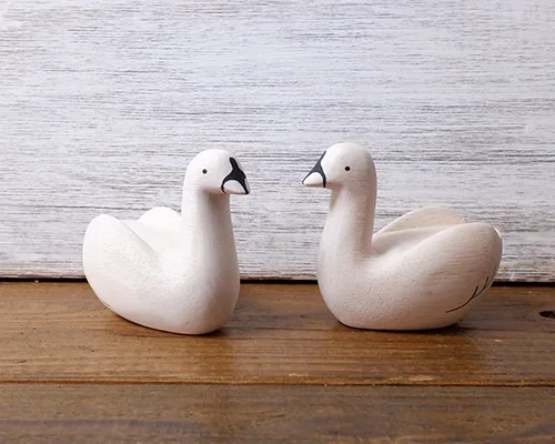 Pole pole wooden animal Swan