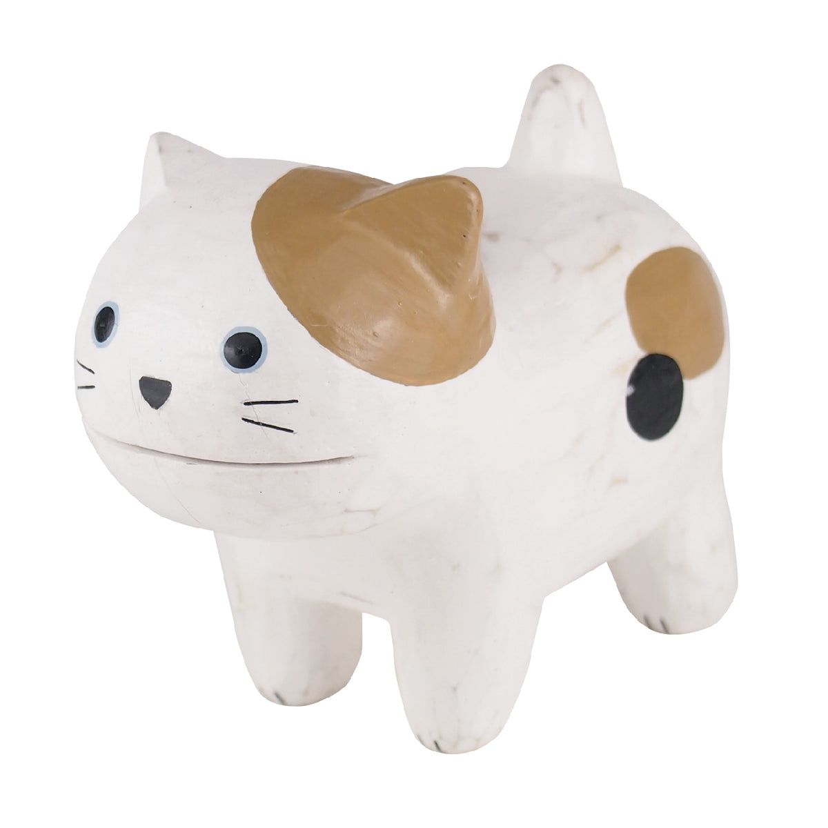 Card Holder/ Cat White and Brown