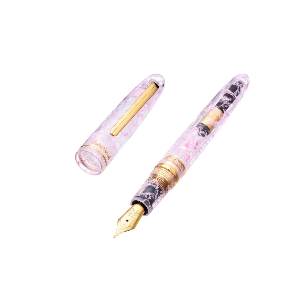 BUNGUBOX x Esterbrook Kachofugetsu Flower Fountain Pen, Broad Nib