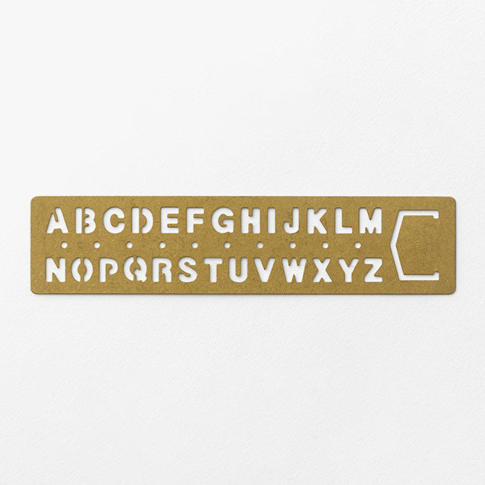 BRASS Template Bookmark Alphabet
