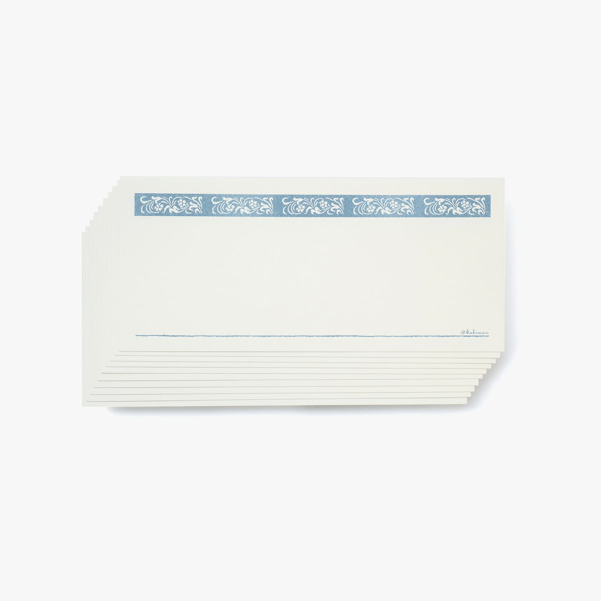 Single note Floral Blue grey