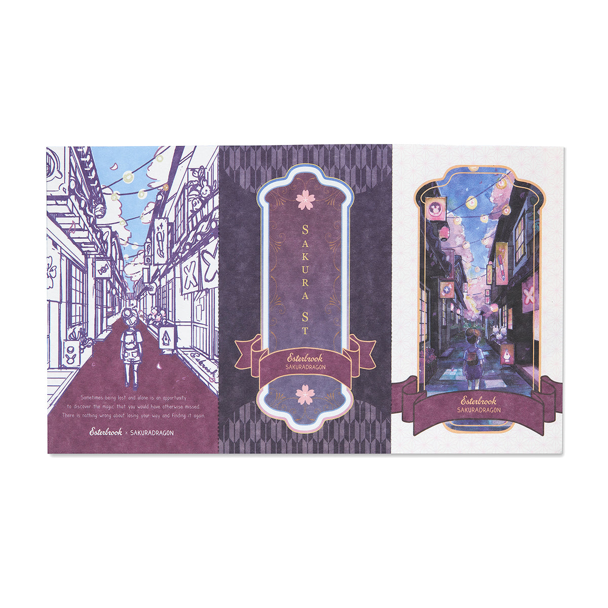 Sakura Street Blotter Papers, 5 pc Set