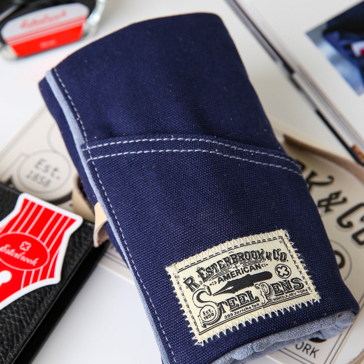 Esterbrook Pen Cups and Rolls - Pen Roll Navy