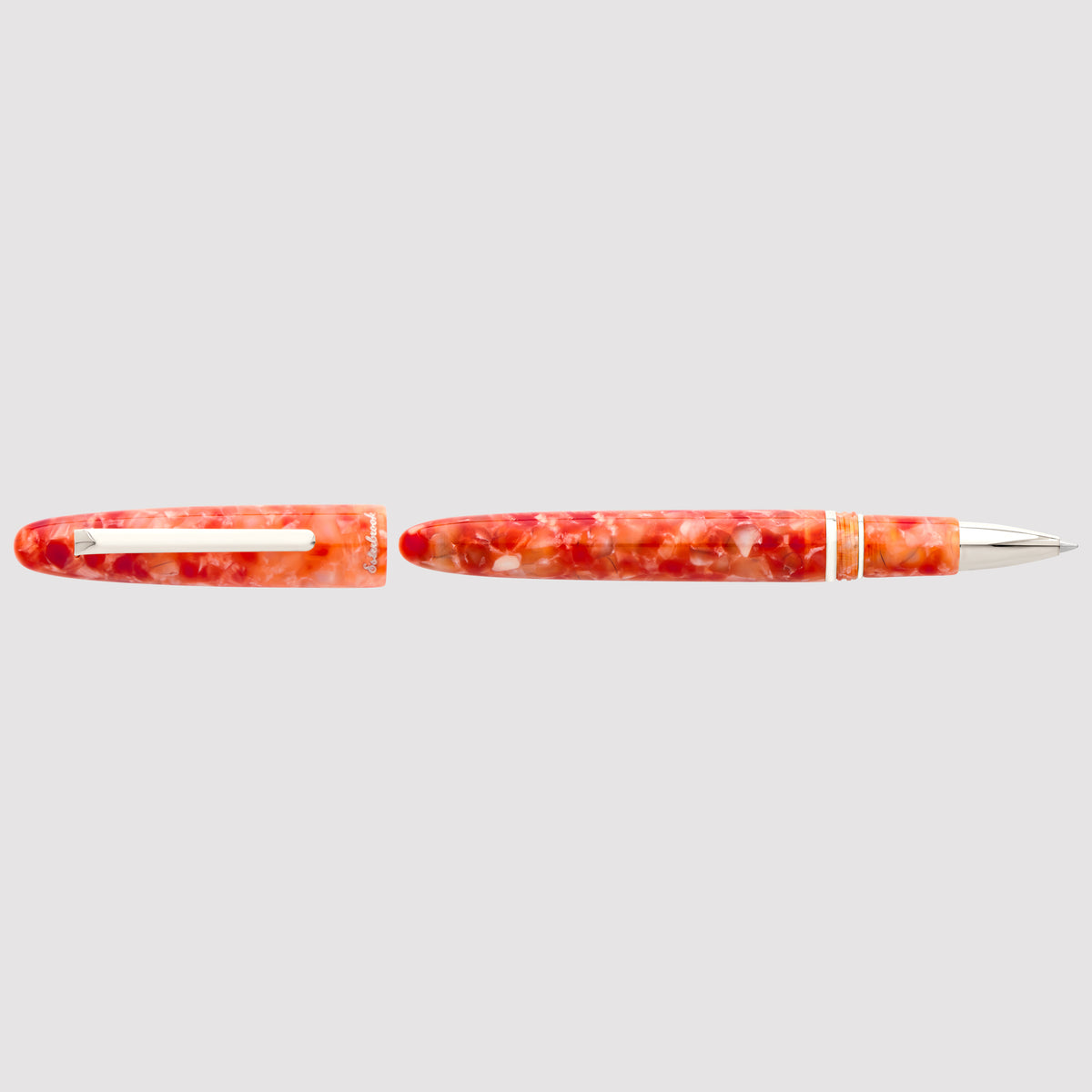 Estie Regular Rollerball Petrified Forrest Palladium Trim