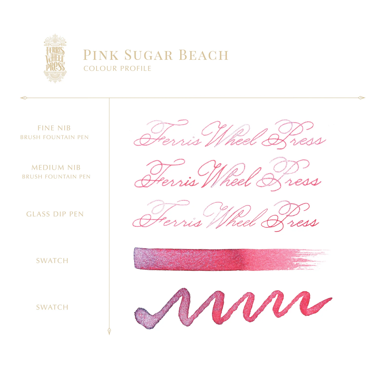 38ml Fountain Pen Ink - Pink Sugar Beach