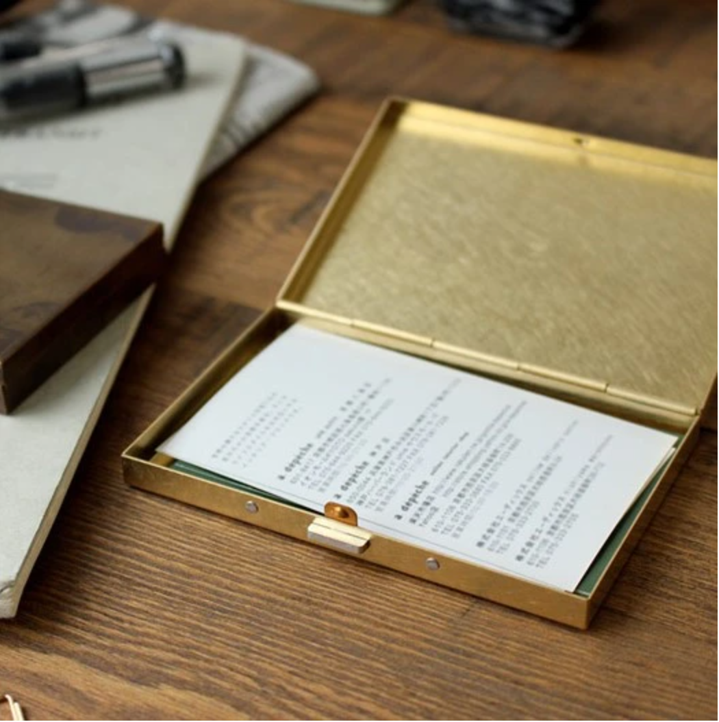 BRASS CARDCASE RUST