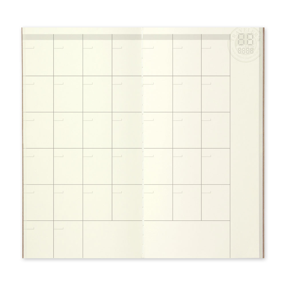 TRAVELER'S notebook Refill  Free diary <monthly> 017
