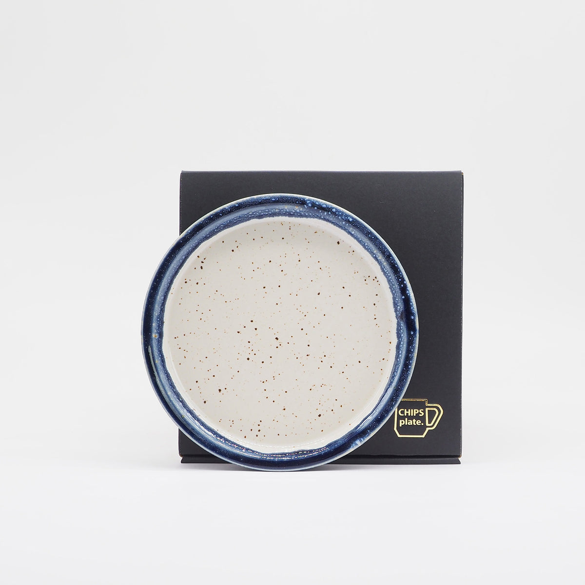 CHIPS PLATE S - white-navy drop