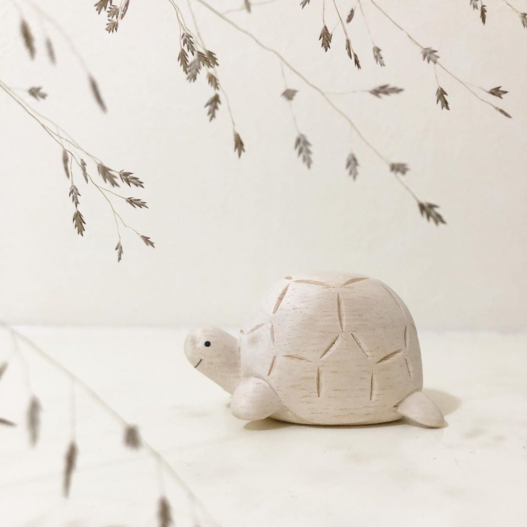 Pole pole wooden animal Turtle
