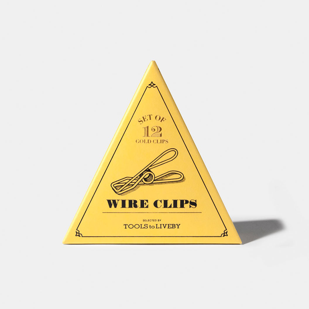 wire clip / golden / 12pcs per pack