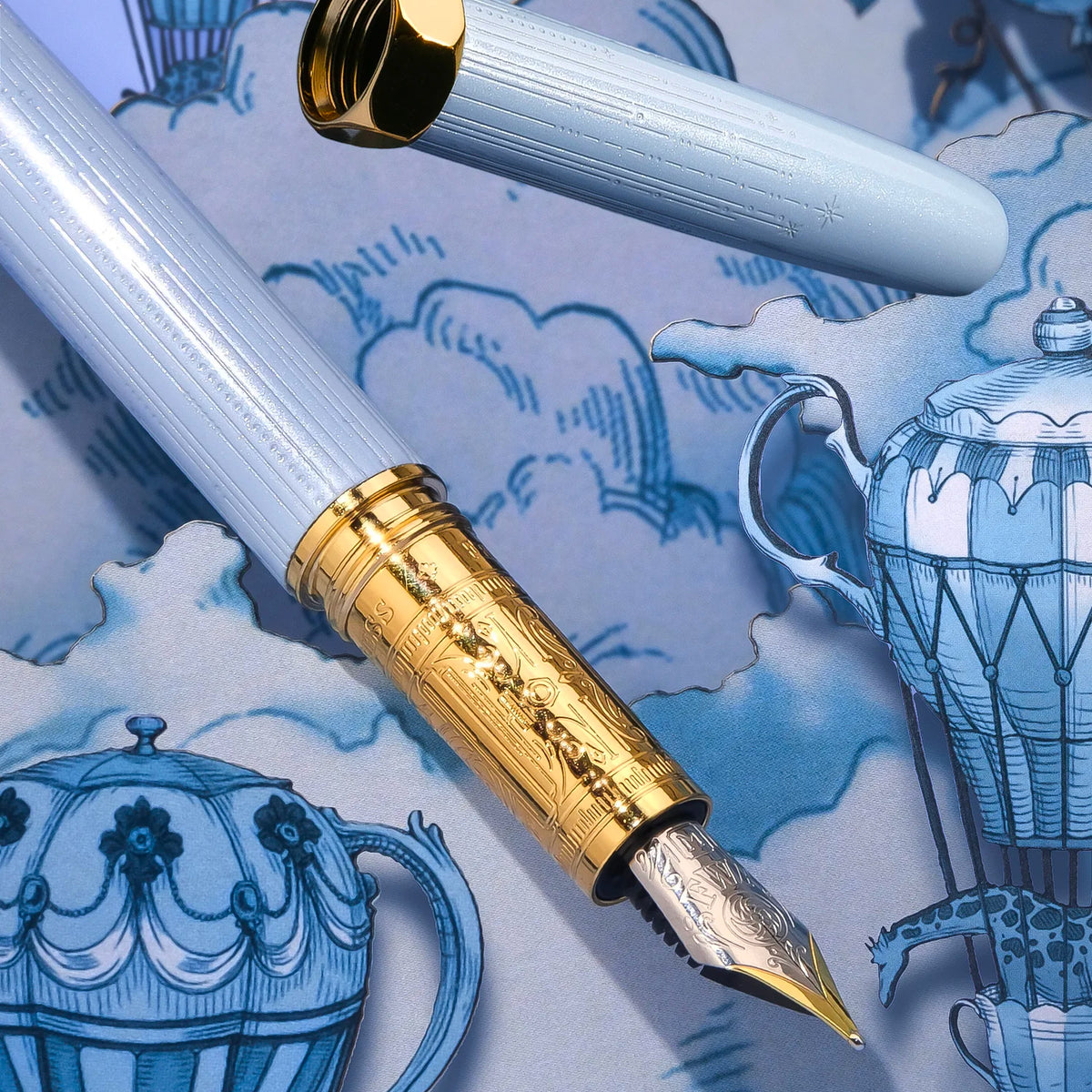 Bijou Fountain Pen - Forget Me Not - Medium