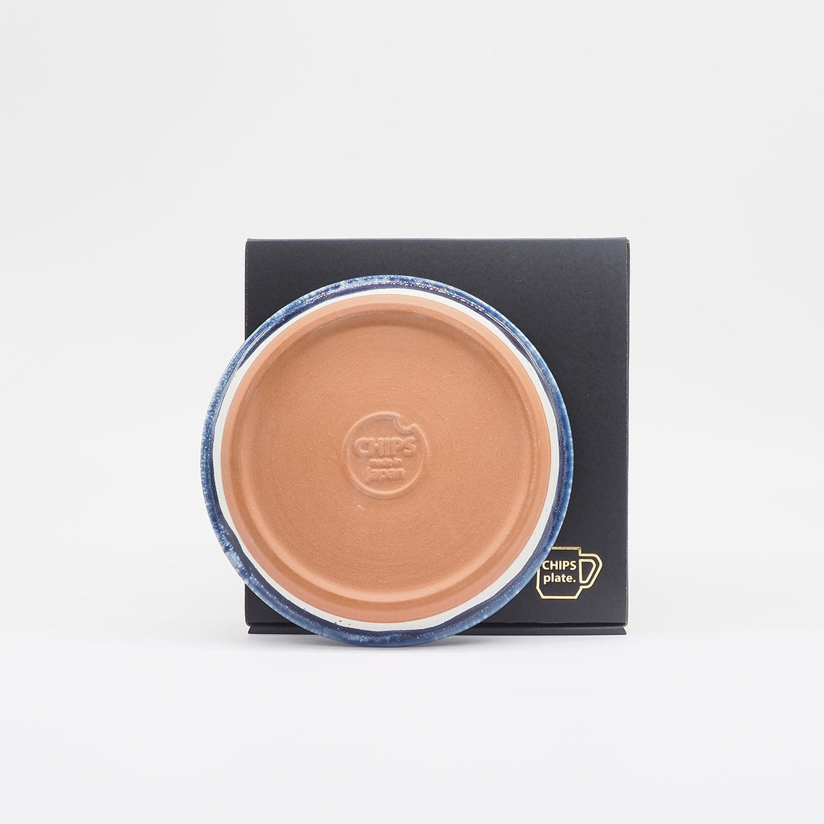 CHIPS PLATE S - white-navy drop